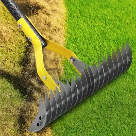 B0dzmclxnq Cogardenshower Dual-action Thatch Rake For Lawn Efficient 15 Inch Thatching With Sharp Detha