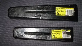 Wg-4-c Collins 4 Lbs And 6 Forged Steel Splitting Wedge - 2 Wedges New Old Stock