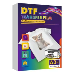 B0ds6gfg27 Colorfairy Dtf Transfer Film 13 Inch X19 A3 100 Sheets Double-sided Matte Pet