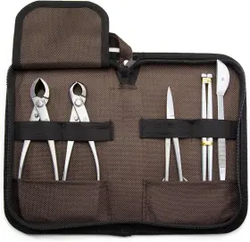 Company 313036917908 Small Size Bonsai Tools 5-piece Alloy Steel Tool Kit In Cluding 180mm Lo