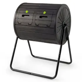 Compost Tumbler 019119004687 37.5 Gallon Large Outdoor Bin-black - Color Black