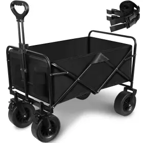 Coofel 884218385896 Collapsible Wagon Cart Portable Heavy Duty Large Capacity Outdoor Garden Wag
