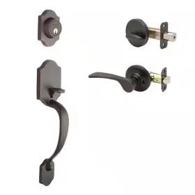 Copper Creek 313105185139 Soft Contemporary Tuscan Bronze Door Handleset With Right Hand Scandinavian