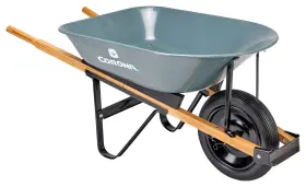 Corona 038313122003 5 Cubic Foot Wheelbarrow In A Box Heavy Duty Garden Cart With 15 Inch
