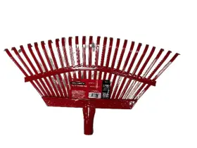 62001-8 Corona Heavy Duty Fixed Tine Shrub Rake Head Replacement Red Hardened Spring S
