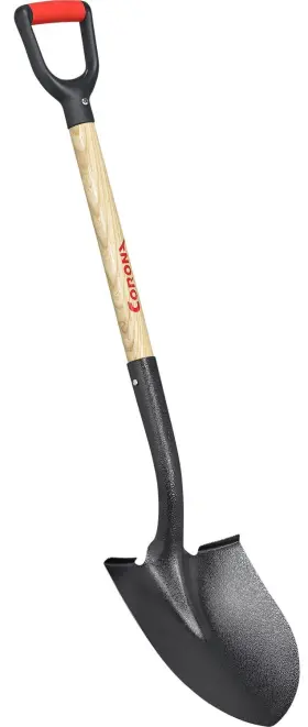 Ss26010 Corona 16 Ga. D-grip Wood Handle Round Shovel 30 Inch