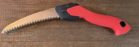 Rs16120 Corona Tools Folding Camp Saw Steel 7 Inch Blade Red Handle Used Razortooth #3