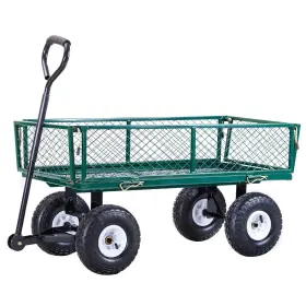 02135897 Costway Heavy Duty Lawn Garden Utility Cart Wagon Wheelbarrow Steel Trailer