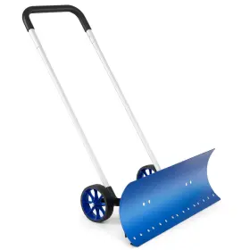 Hcst05230 Costway 37.5 Inch Snow Shovel For Driveway With Adjustable U-shaped Handle Angled Blade