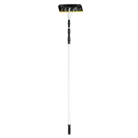 O76-fdsa20742 Costway 21ft Telescoping Snow Roof Rake Poly Blade Aluminum Tube Non-slip Handle