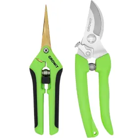 Craft911 061014450545 Pruning Shears And Gardening Scissors Set - 7 Inch Titanium Coated Sharp Garden Cli