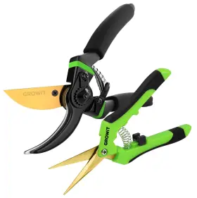 Craft911 061014450552 8.5 Inch Professional Bypass Pruning Shears And Gardening Scissors Set - Super Shar