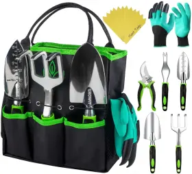 Craft911 065007887967 22-piece Heavy Duty Garden Tools Set - Ergonomic Gardening Gifts For Women And Men