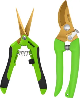 Craft911 313092220226 Pruning Shears And Gardening Scissors Set - 7 Inch Stainless Steel Garden Clippers