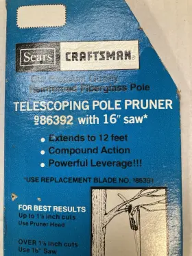 9-86392 Craftsman 9-86391 New Replacement Pruner Saw Blade For