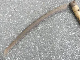 B701 Craftsman Vintage # Scythe Snath Sickle With 60 Inch Wood Handle And 30 Blade #2