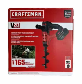 Cmca320c1 Craftsman 20v Li/ion Cordless With Charger And Battery Garden Tool Auger