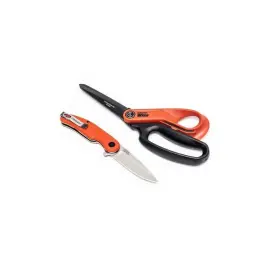 Cw10tm32cr Crescent Wiss 10 Inch Heavy Duty Titanium Coated Scissors And Steel Knife Set Cw10tm32
