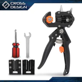 Ht-04crp0005abk Crossdesign 6pcs Black Garden Tree Grafting Knife Pruner Shear Snip Scissor Cutting Tool Kit