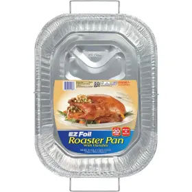 Z01986 Crown Classic Ez Foil Rack Ftnft Roast Roaster Pan With Handles Pack Of 12