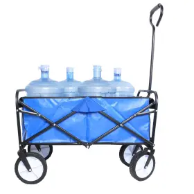 Cuauc 045791257042 Folding Wagon Garden Shopping Beach Cart Holders For Camping #2