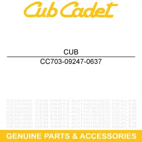 703-09247-0637 Cub Cadet Black Right Roller Bracket 19a70035 50 Inch Striping Kit