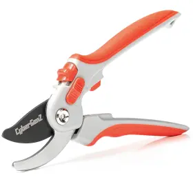 0106r Cybergenz Bypass Pruning Shears - 8 Inch Garden Heavy Duty Clippers