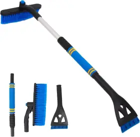 Brush-001-blue Cydzsw Snow Brush And Ice Scrapers For Car Windshield Scraper Freezer 35 Inch Exten