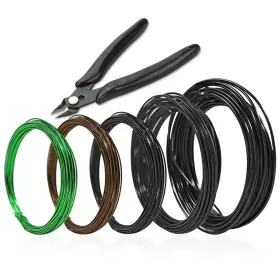 Daralis 712455921247 Bonsai Wire And Tool Kit - 5 Roll Tree Training Wires 164 Feet