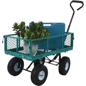 W46542634 Deepkron 550 Lbs Garden Carts Yard Dump Wagon Cart Lawn Utility Outdoor Heavy Duty