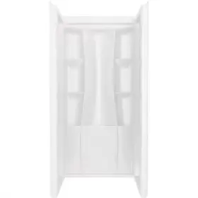 Delta 195205025351 Classic 500 73-1/4 Inch H X 36 W L White Shower Wall