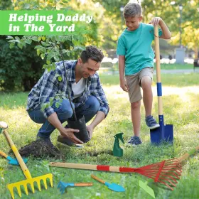 Demolike 696168656106 Kids Gardening Tools Set For Outdoor Backyard Farm Diggi #2