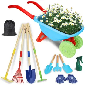 Demolike 696168656106 Kids Gardening Tools Set For Outdoor Backyard Farm Diggi