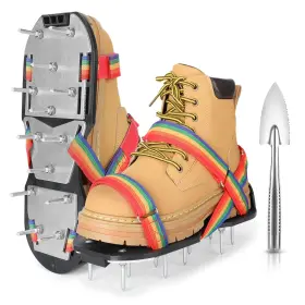B0bdqs72x6 Denforste Lawn Aerator Shoes - Pre-assembled Grass Sandals For Yard And Ga