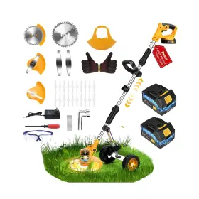 Gcj-10a Denqir Electric Weed Wacker Cordless Eater Battery Powered 21v 4-in-1 Brush Cu