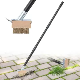 25chucaoshu-ygh-3jie Derofit Crack Weeder Moss Remover Brush With 45 Inch Handle Manual Crevice
