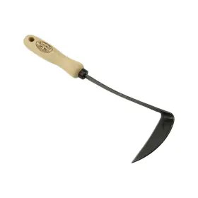 31-2902 Dewit Left Hand Japanese Hoe - Tempered Steel With Ash Wood Handle 12 In