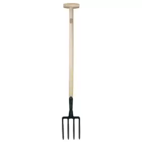 31-5102 Dewit Garden Fork 37 Inch L Handle 48 Four Prong Bboron Stamped Steel Sturdy Black #2