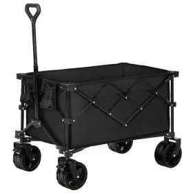 Dextrus 197839263222 6.4 Cu. Ft. Wagon Cart 220 Lbs. Load Collapsible Folding Carbon