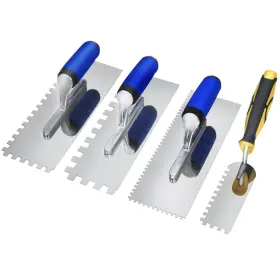 Hn-119 Dixiang Tile Tools Stainless Steel Square-notched Trowel Set 3 Pc Plus