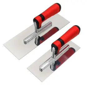 Jl-102 Dixiang Concrete Tools Set Stainless Steel Flat Finishing Trowel 2 Pc 8 Inch X3 And 11 X4