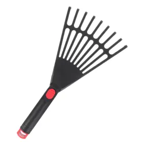 34.00x17.00x3.00cm Diyeah 40654w4ts25k3f10 Garden Grass Rake Plastic Leaf Small Black