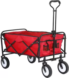 Dkelincs 696579764339 Folding Wagon Collapsible Portable Beach Utility Shopping Cart Heavy Duty