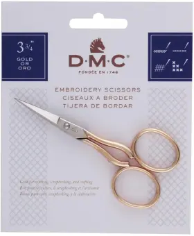 6123 Dmc 077540059973 6123/3 Embroidery Scissor 3-3/4-inch Gold/silver