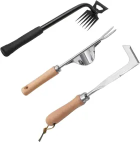 Dmwespe 744110452112 Gardening Hand Weeder Tools 6 Teeth Uprooting Weeding Tool Multifunctional