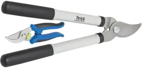 703825 Do It Best Garden 15 Inch Bypass Lopper And 7 Pruner Combo Carbon Steel Blade