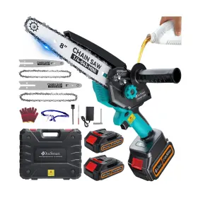 Cs08b Docsmart Mini Chainsaw Cordless 8 Inch And 6 Electric Chain Saw With 2 P... Fast Ship