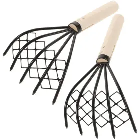 Q59sko4juc6554qzby7m14r Doitool Clam Rake With Net Basket 10 Inch Carbon Steel Seafood Digging Tool Non-skid