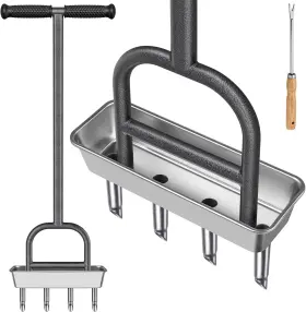 Dbmlt-04-4n Dolibest Lawn Coring Aerator Manual Grass Aerating Tool With Stainless Steel So