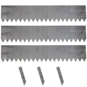 Doniks 789615762809 3 Pcs Hammer-in Landscape Edging 40 X 6 Inch Strips Cor-ten Steel Garden Edgi
